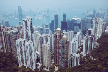View of Hong Kong seen from Victoria Peak