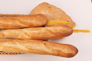 Французские багеты и чиабатта с колосками
