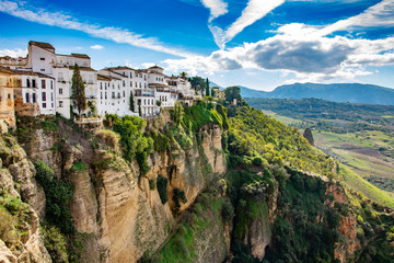 Obraz premium Ronda, White City in Andalucia. Historic Spanish Village