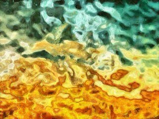 Impression color mix abstract texture art. Artistic bright bacground. Oil painting artwork. Modern style graphic wallpaper. Large strokes of paint. Colorful pattern for design work or wallpaper.