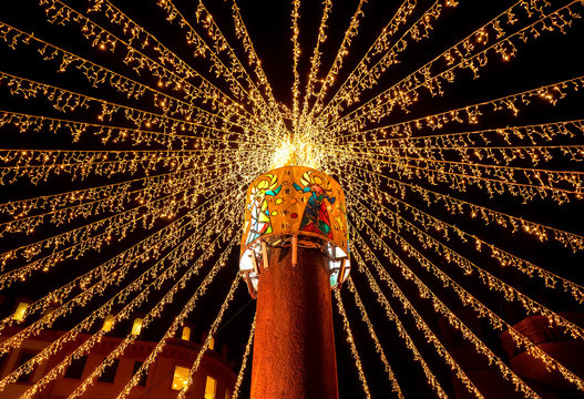 Lichternetz Weihnachtsmarkt Mainz