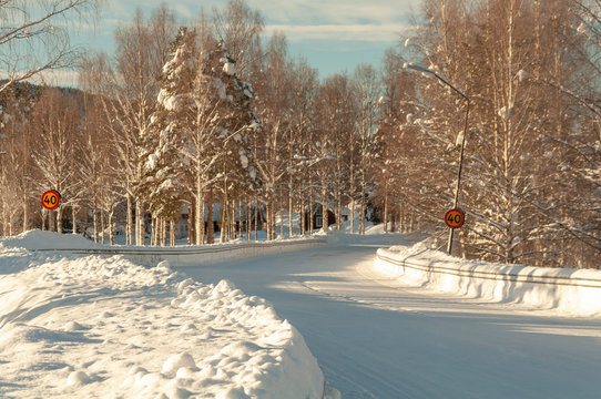 junction in the winter