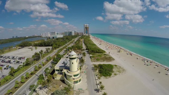 Miami Fly Over Haulover Light House Beach