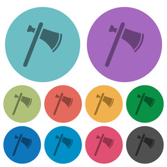 Single tomahawk color darker flat icons