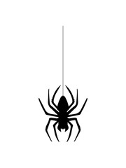 faden spinnennetz spinne logo design ekelig horror halloween gruselig insekt krabbeln beine umriss