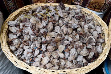 Dried persimmon fruits (Diospyros kaki)