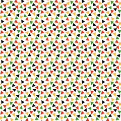 Triangle Confetti Seamless Pattern - Colorful triangle confetti design for Kwanzaa