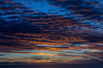 Fototapeta premium sunset over the sea