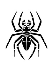 design augen spinne logo ekelig horror halloween gruselig insekt krabbeln beine