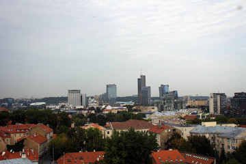 Scenic panoramic view of Vilnius, Lithuania