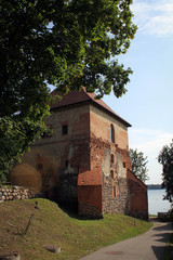 Ruins of old Trakai Peninsula Castle, Lithuania