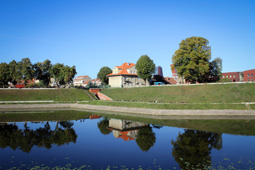 Fototapeta na wymiar Old ditch and rampart of Klaipeda, Lithuania