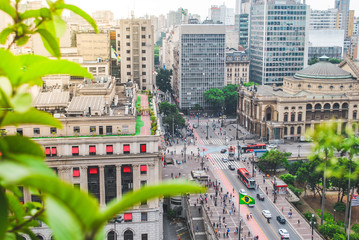 Vista aérea do Centro de São Paulo (Sao Paulo Downtown)