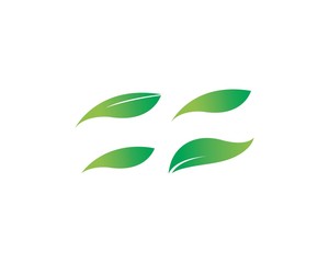 Tree leaf vector logo design, eco