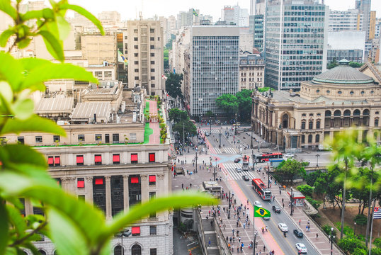 Vista Aérea Do Centro De São Paulo (Sao Paulo Downtown)