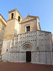 Fototapeta na wymiar Ancona, chiesa romanica di Santa Maria della Piazza