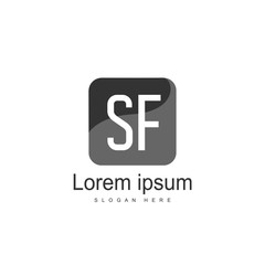 SF Logo template design. Initial logo design