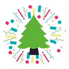 pine tree nature forest decoration confetti