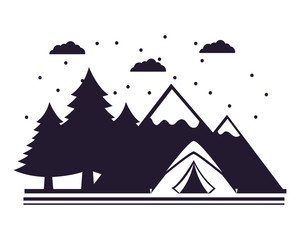 camping summer concept