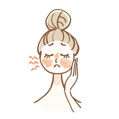 肌の悩み　赤み　女性