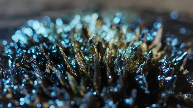 The natural phenomenon of magnetism ferrofluidic substances under the action of a neodymium magnet can create really impressive visual effects if examined under appropriate conditions.