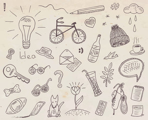 beautiful pattern with kids drawing illustrations