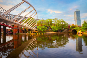 Castlefield - an inner city conservation area in Manchester, UK