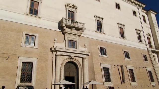Part of Villa Medici with the headquarters of the French Academy, Rome, Italy.