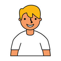 portrait boy smiling character