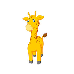 Fototapeta na wymiar vector illustration of a cartoon giraffe