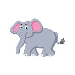 Fototapeta na wymiar vector illustration of elephant cartoon