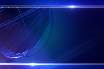 Linear Gleam. Corporate World. rotating globe. Model of the plan