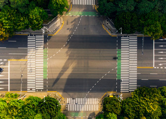 Aerial View a Crosswalks