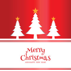 Merry christmas celebration card tree background 4