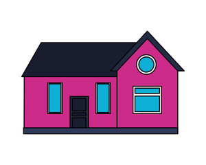 house home exterior on white background