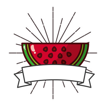 fresh organic fruit watermelon banner