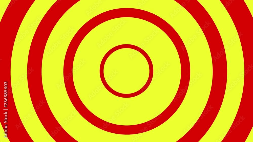 Poster red and yellow rippled motion background loopable 4k video. motion design of rippled textured.