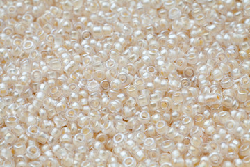 Close-up of plastic beads