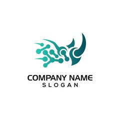 Network Connection shaped the Rhino for Technology logos with vector files.