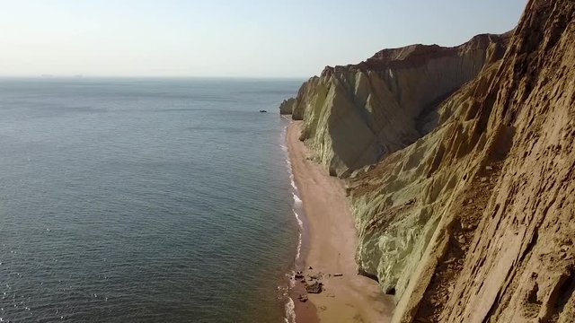 This stunningly beautiful natural site is called 'Valley of the Statues' because here tall rocks have been sculpted into strange shapes by the elements. Hormoz island,Iran.