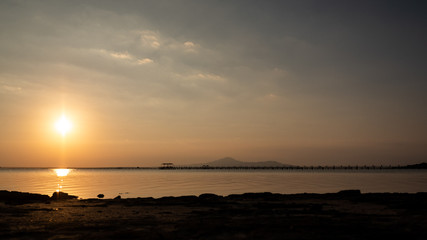 Sunrise on the red sea mounts