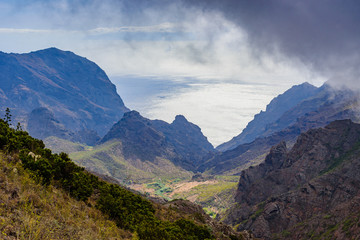Fototapeta premium Incredible view of the coast near the Masca gorge. Tenerife. Canary Islands..Spain