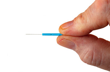 Finger hold Acupuncture Needle