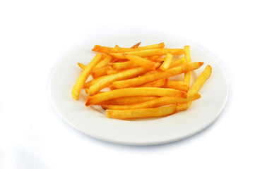 french fries isolated / fries potato french fries for snack