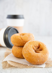 Donuts and coffee to go