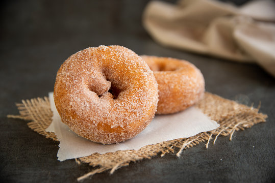 Homemade Cinnamon Sugar Donuts