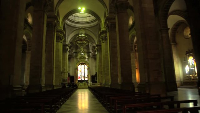 Interior view of Metropolitan Cathedral Bolivia a place of worship Plaza Murillo historical National Landmark South America