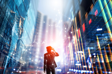 Future of technology. Mixed media