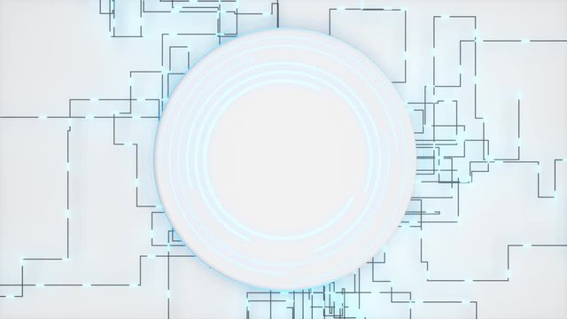 4K Abstract Technology Background With Logo Space.