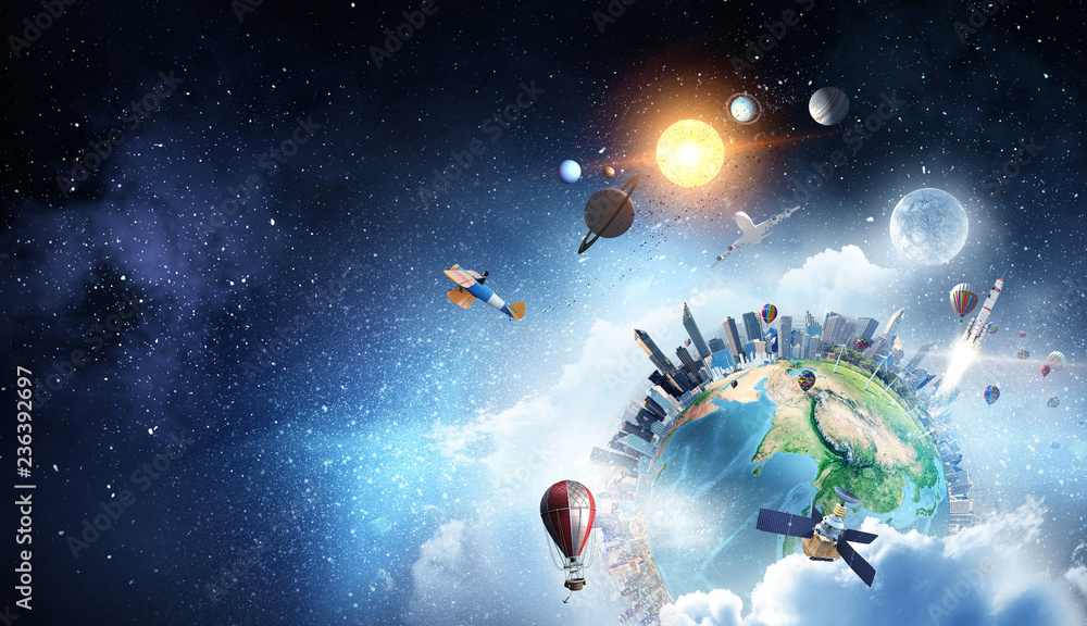 Wall mural planet earth view
